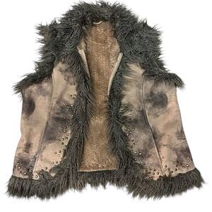 Montanaco beautiful faux fur vest Size Large